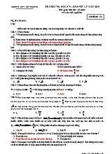 Đề kiểm tra học kỳ I môn Vật lý Lớp 12 (Cơ bản) - Mã đề 132 - Trường THPT Sơn Dương (Có đáp án)